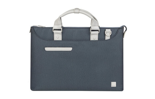 Moshi Urbana Lite Slim Laptop Briefcase 13" - Herringbone Blue