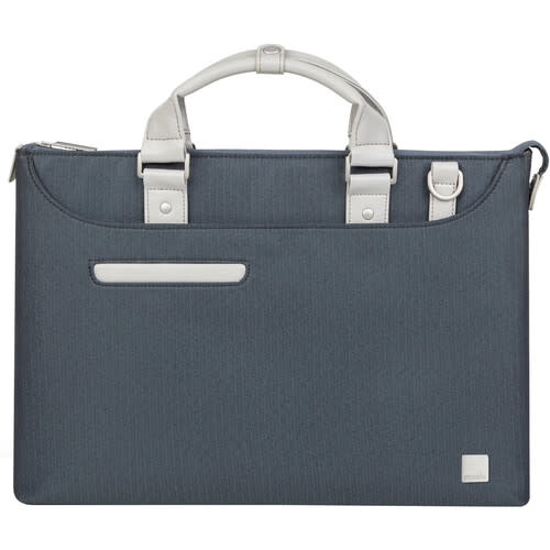 Moshi Urbana Lite Slim Laptop Briefcase 13" - Herringbone Blue