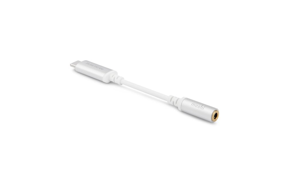 Moshi USB-C to 3.5mm Headphone Jack Digital Audio Adapter - Jet Silver