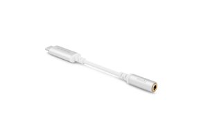 Moshi USB-C to 3.5mm Headphone Jack Digital Audio Adapter - Jet Silver
