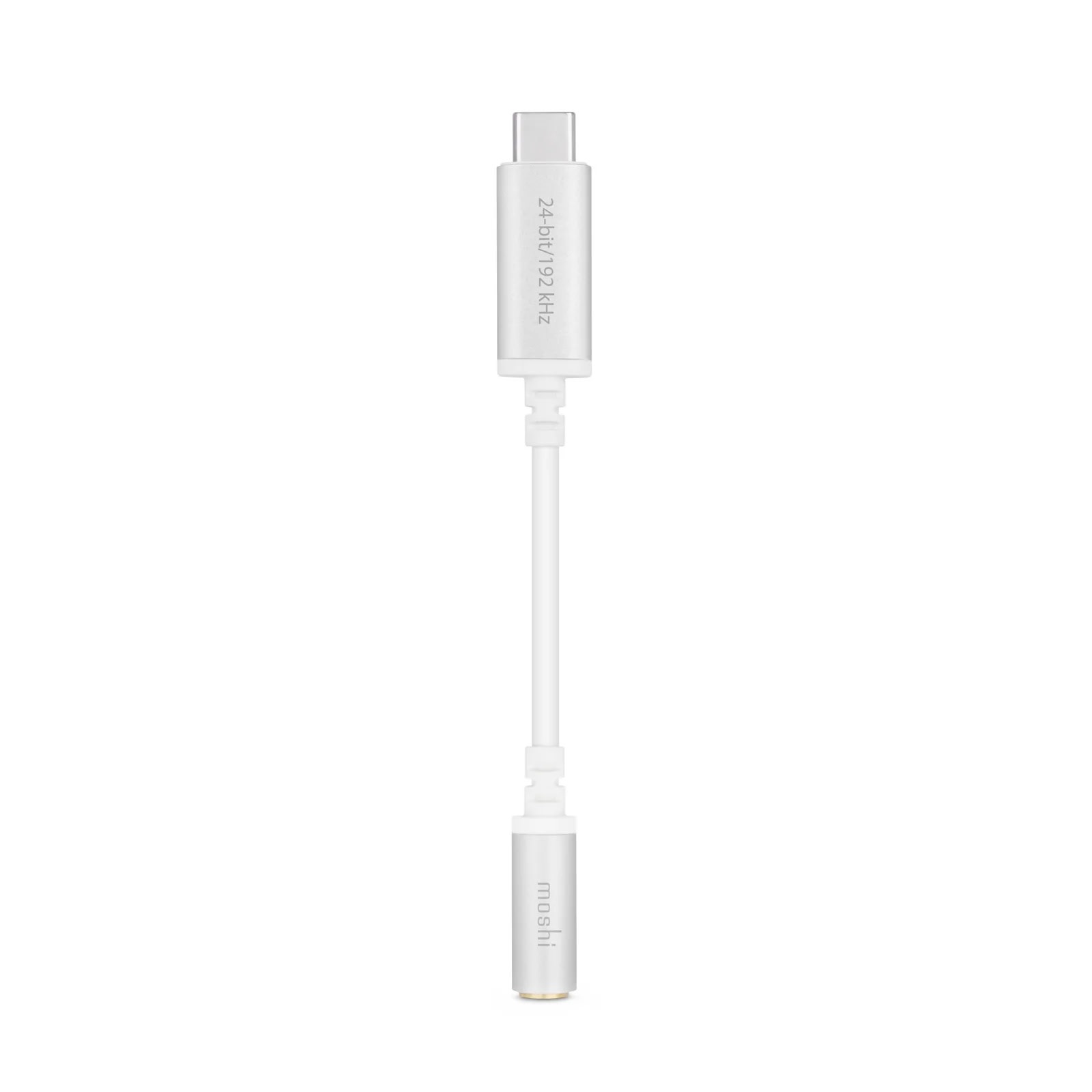 Moshi USB-C to 3.5mm Headphone Jack Digital Audio Adapter - Jet Silver
