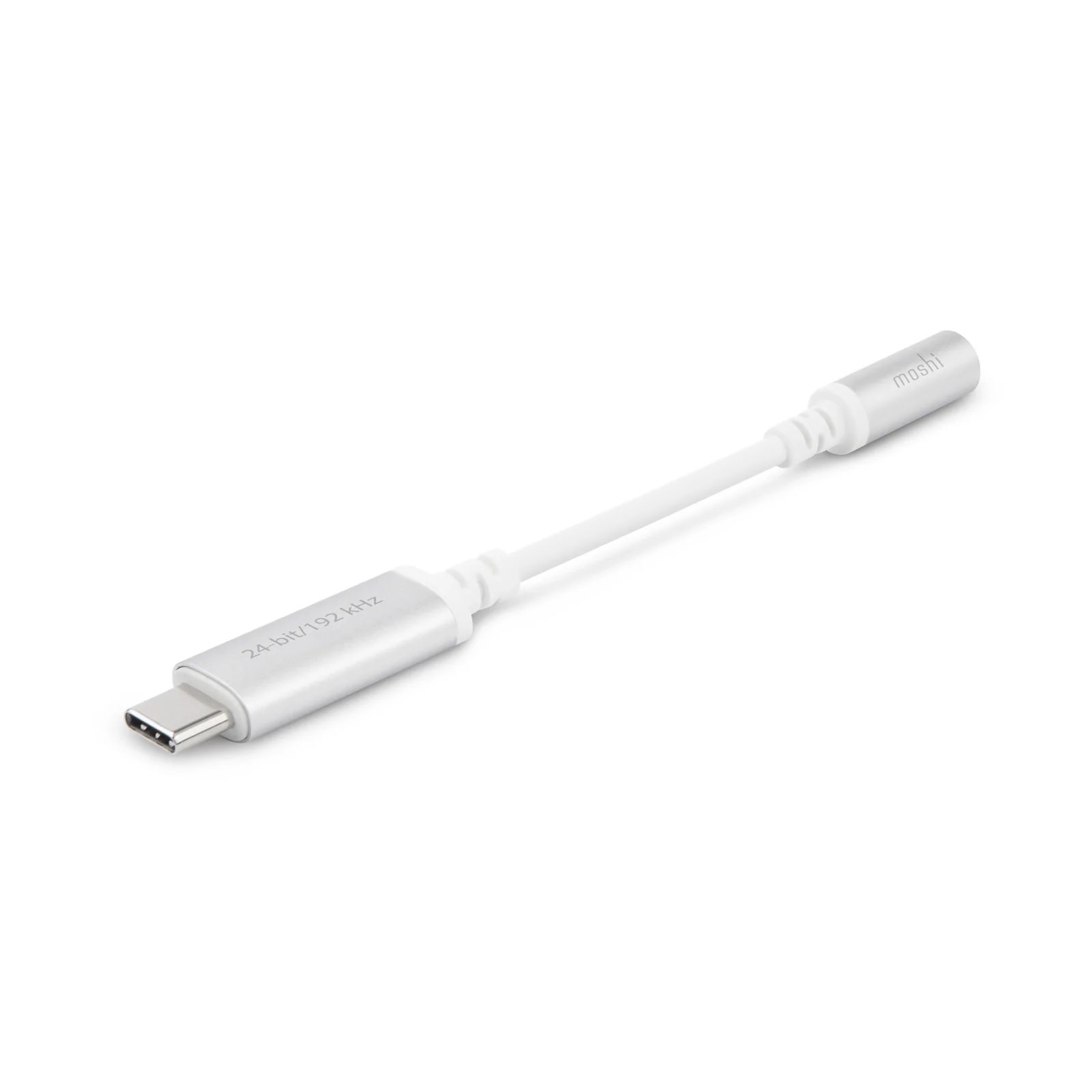 Moshi USB-C to 3.5mm Headphone Jack Digital Audio Adapter - Jet Silver