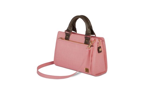 Moshi Lula Lightweight Nano Crossbody Bag Slate Coral Pink for iPad Mini