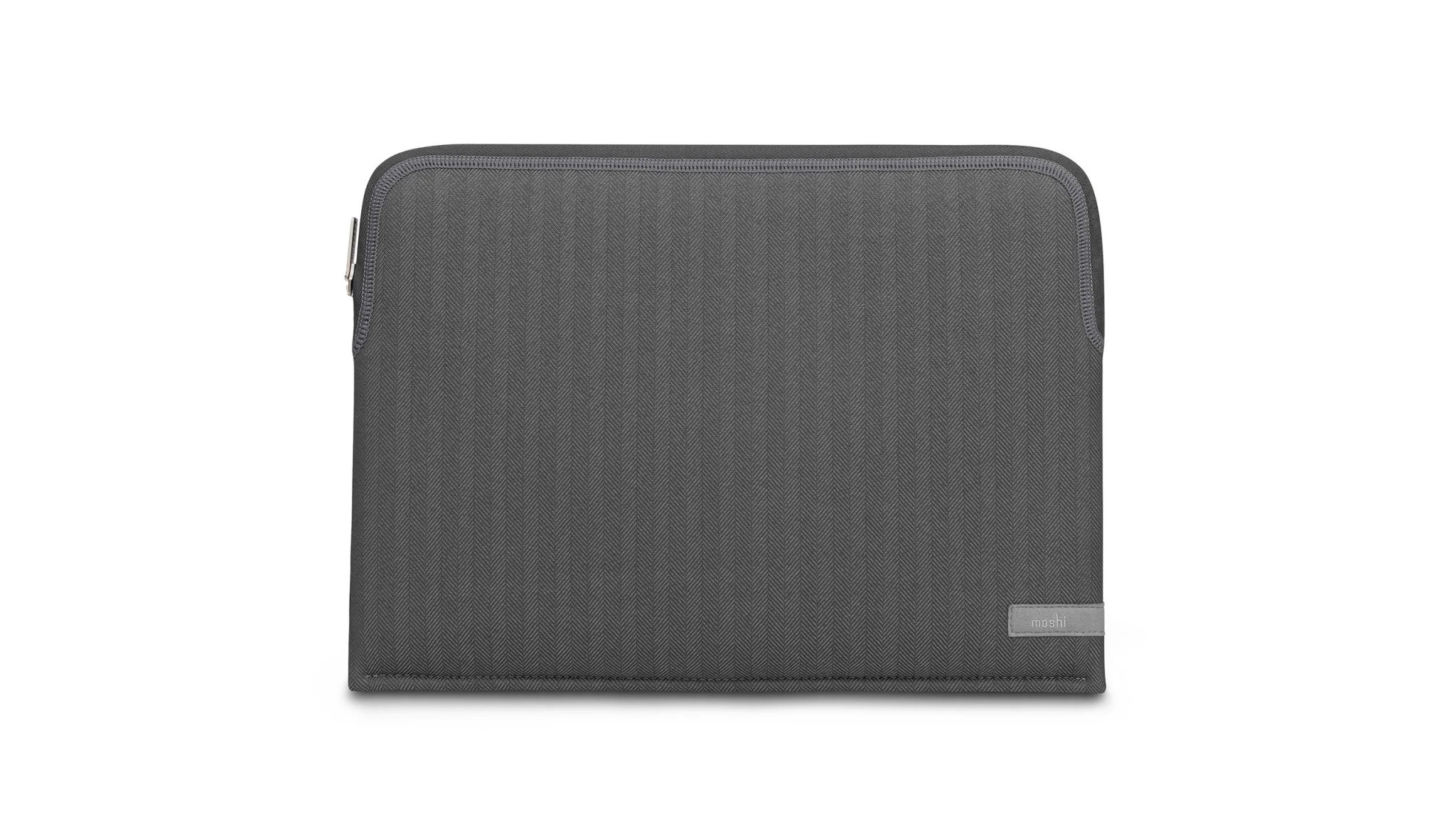 Moshi Pluma Laptop Sleeve for Macbook 14 Herringbone Gray
