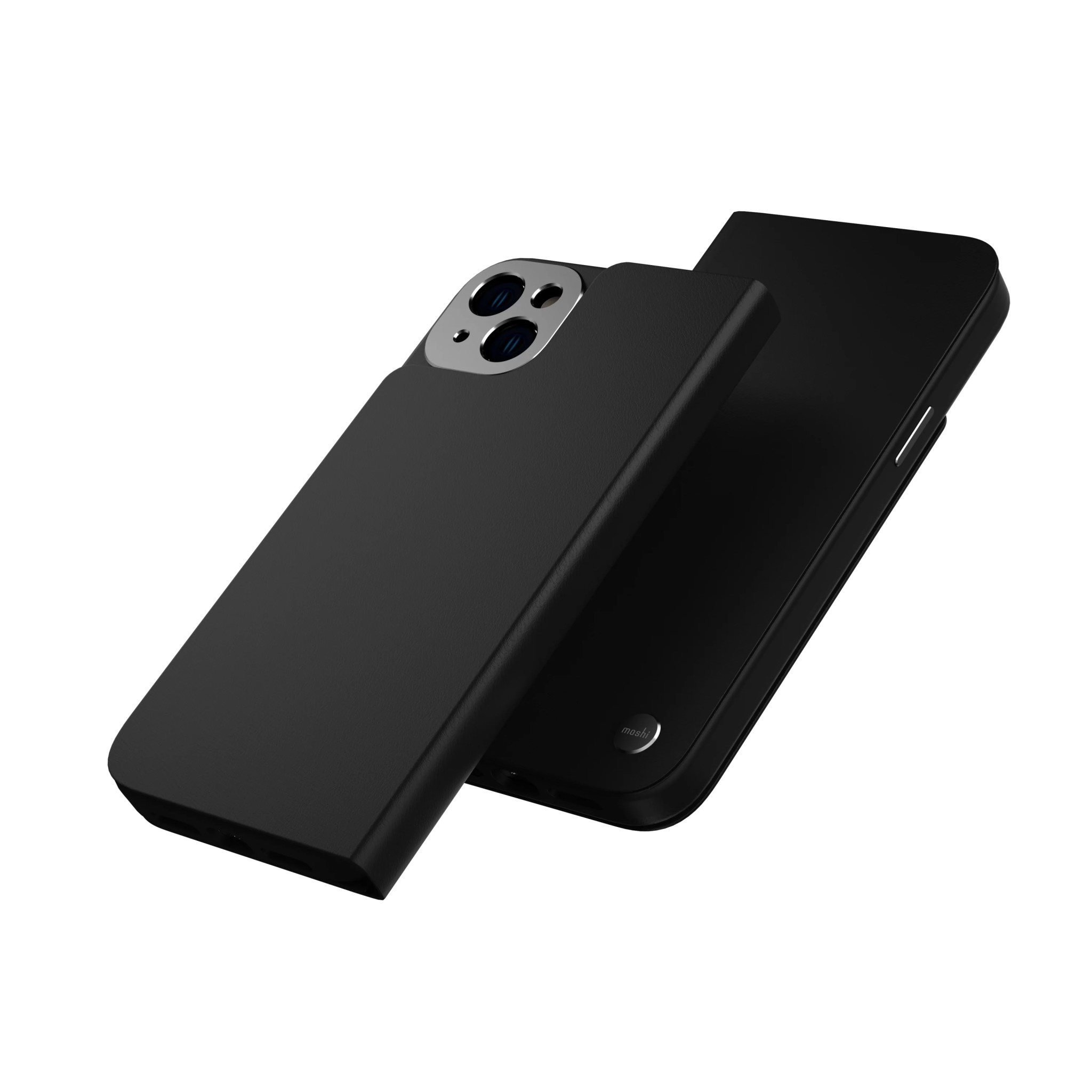 Moshi Overture Case w/ Detachable Magnetic Wallet for iPhone 14  Plus - Midnight Black