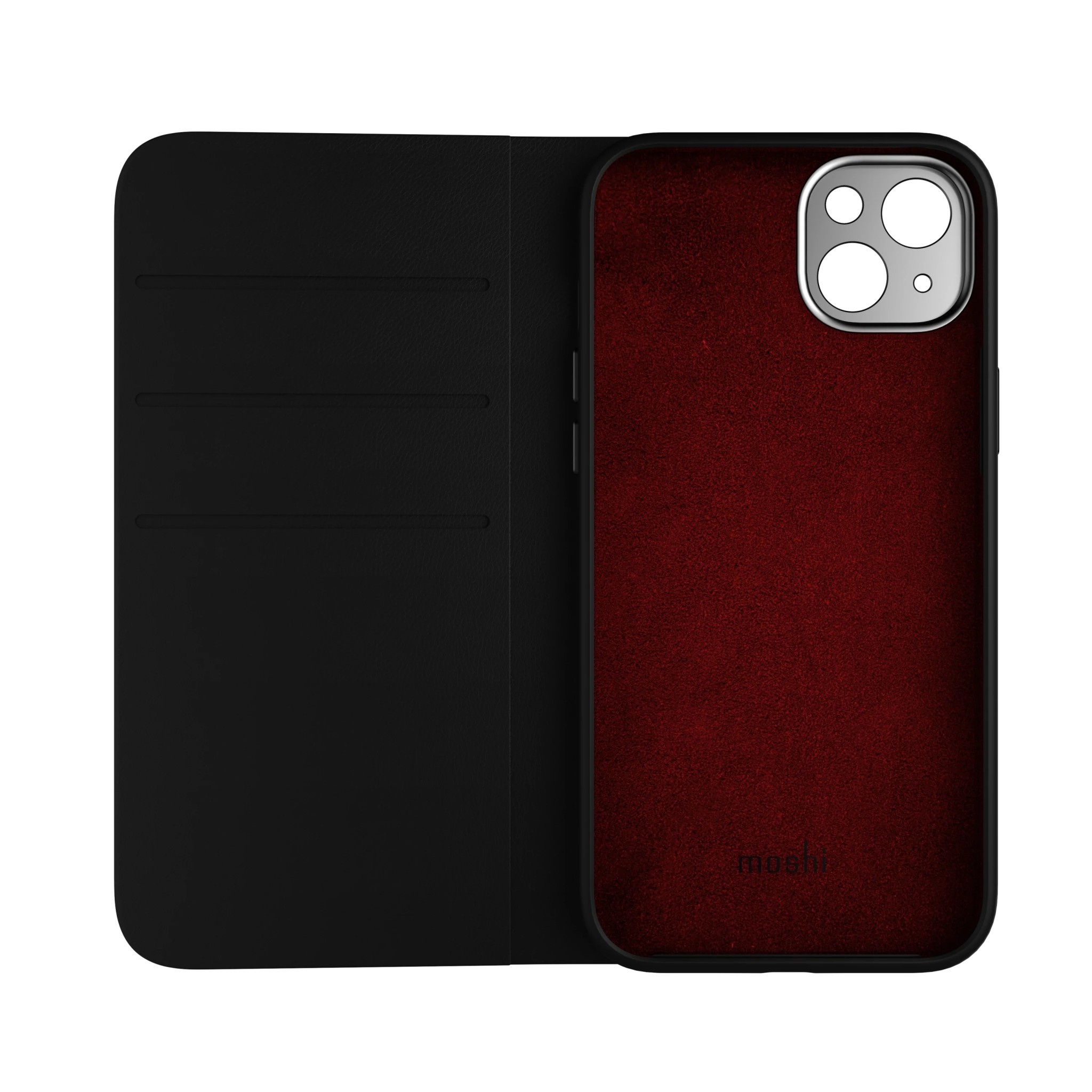 Moshi Overture Case w/ Detachable Magnetic Wallet for iPhone 14  Plus - Midnight Black