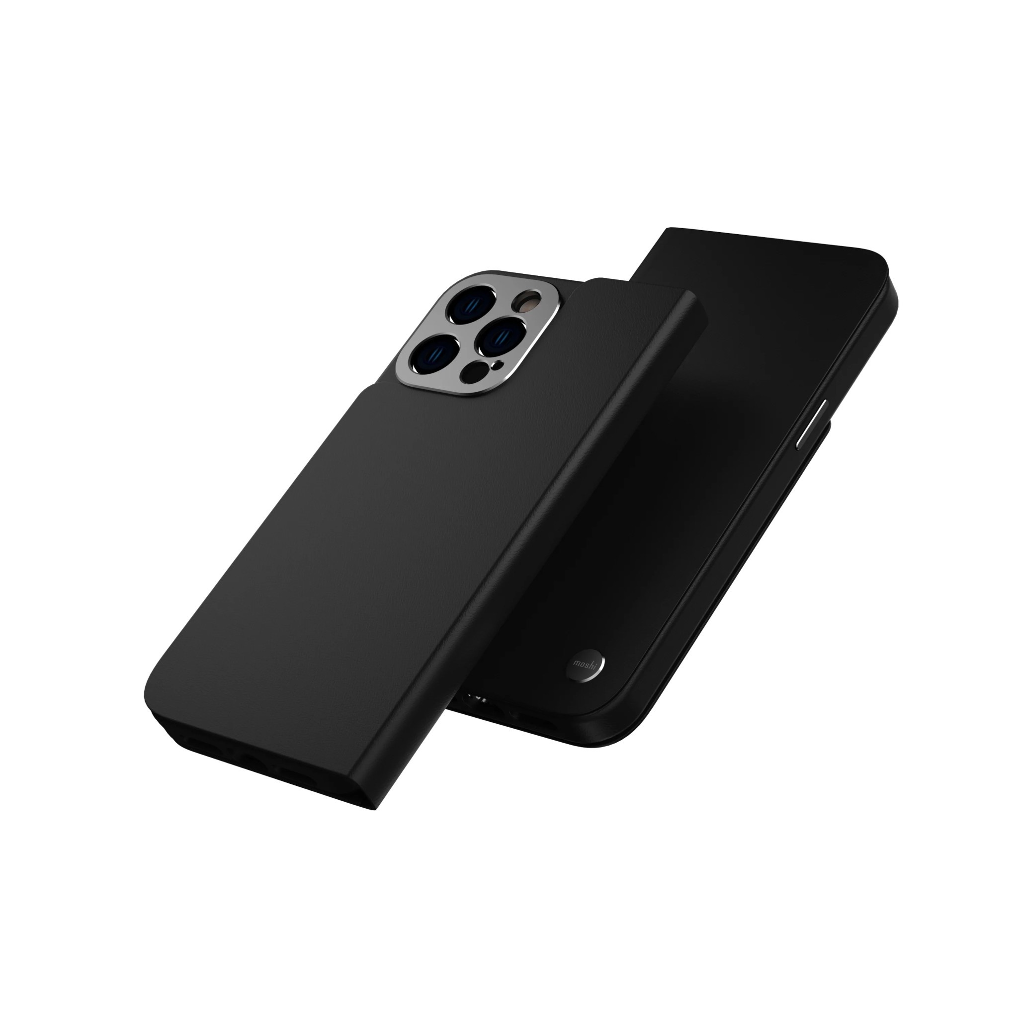 Moshi Overture Case w/ Detachable Magnetic Wallet for iPhone 14  Pro - Midnight Black