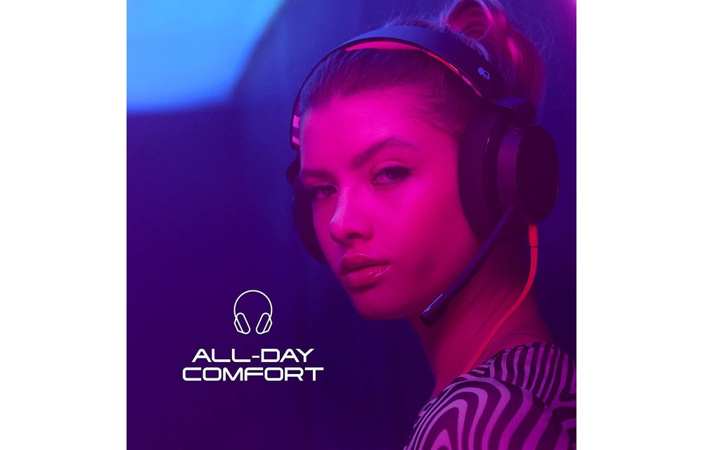 Skullcandy SLYR Wired 3.5mm CONNECTION Over-Ear Gaming Headset for PC, Playstation, PS4, PS5, Xbox, Nintendo Switch - Black Digi-Hype