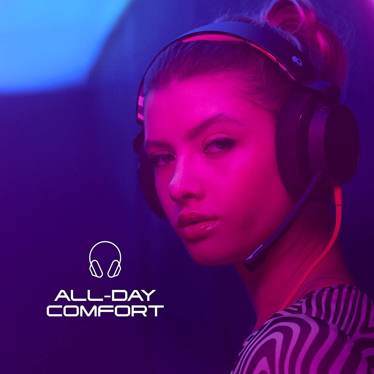 Skullcandy SLYR Wired 3.5mm CONNECTION Over-Ear Gaming Headset for PC, Playstation, PS4, PS5, Xbox, Nintendo Switch - Black Digi-Hype