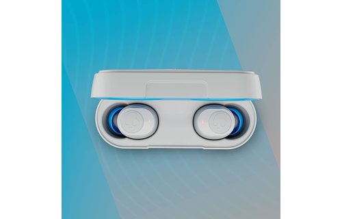 Skullcandy Jib True 2 Wireless in-Ear Earbuds - Light Grey/Blue (No returns once opened for In-Ear devices)