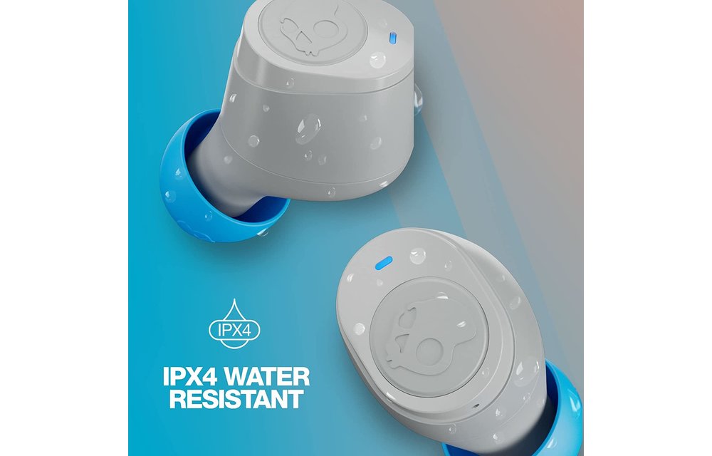 Skullcandy Jib True 2 Wireless in-Ear Earbuds - Light Grey/Blue (No returns once opened for In-Ear devices)