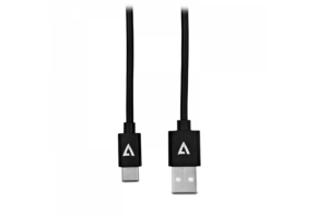 V7 USB Cable USB 2.0 A Male to USB-C Male 1m 3.3ft Black
