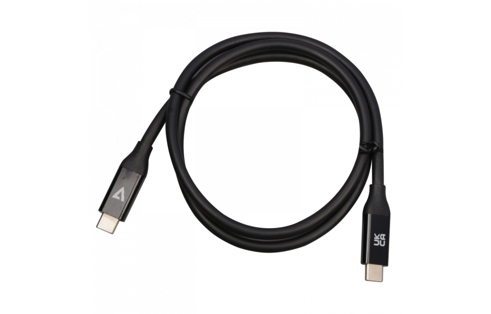 Cavo USB 2.0 V7 Da A A B (Maschio-Maschio) 1,8m Nero | Adatto Per Stampanti E Dispositivi USB | Garanzia A Vita