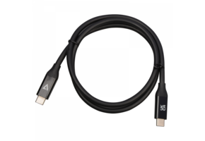 V7 USB-C Male to USB-C Male Cable USB4 40 Gbps 5A 0.8m/2.6ft Black