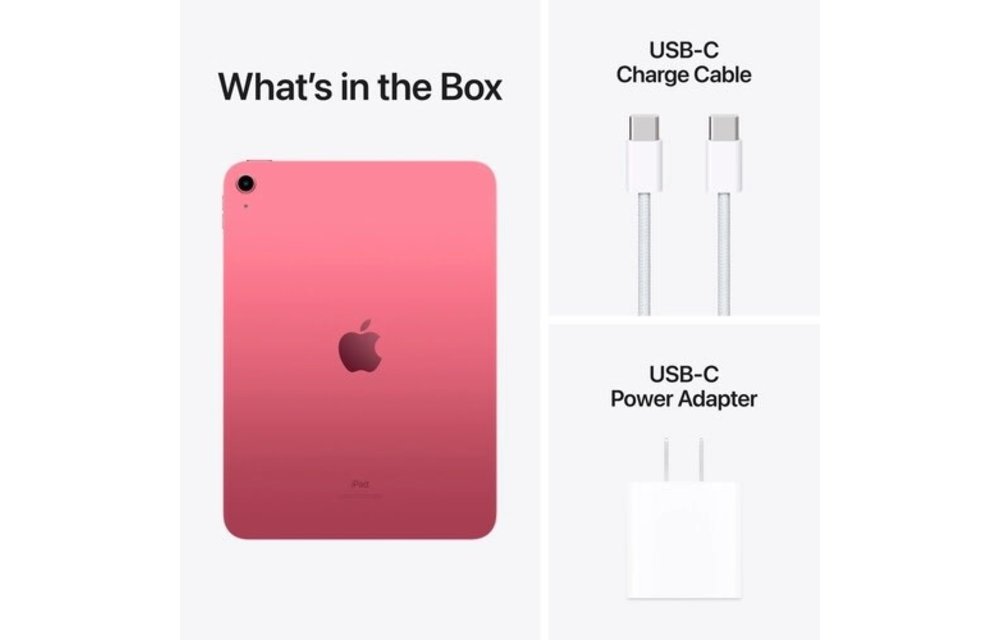 Apple 10.9" iPad (10th Gen, 64GB, Wi-Fi Only, Pink)