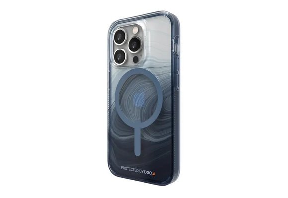 Gear4 Milan Snap Case with Magsafe for iPhone 14 Pro Blue Swirl