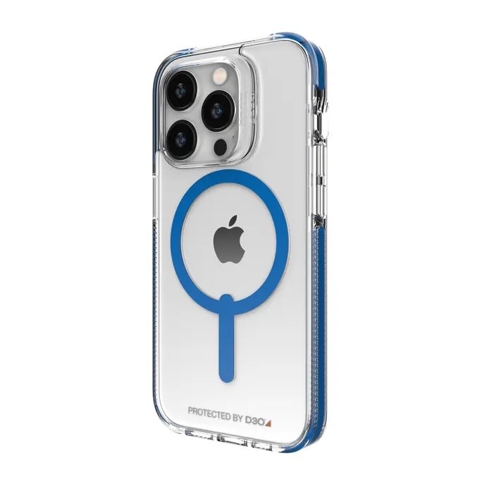 Gear4 Santa Cruz Case with Magsafe for iPhone 14 Pro Clear/Blue