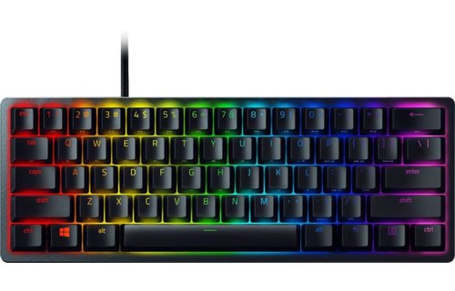 Razer - Huntsman Mini 60% Wired Gaming Clicky Optical Switch Keyboard with RGB Chroma Backlighting - Black