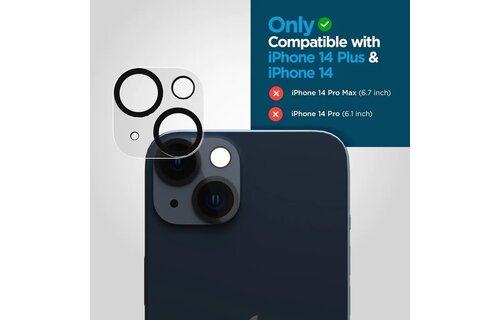 Case-Mate Rear Camera Glass Protector for iPhone 14 Plus/14 ONLY - Clear