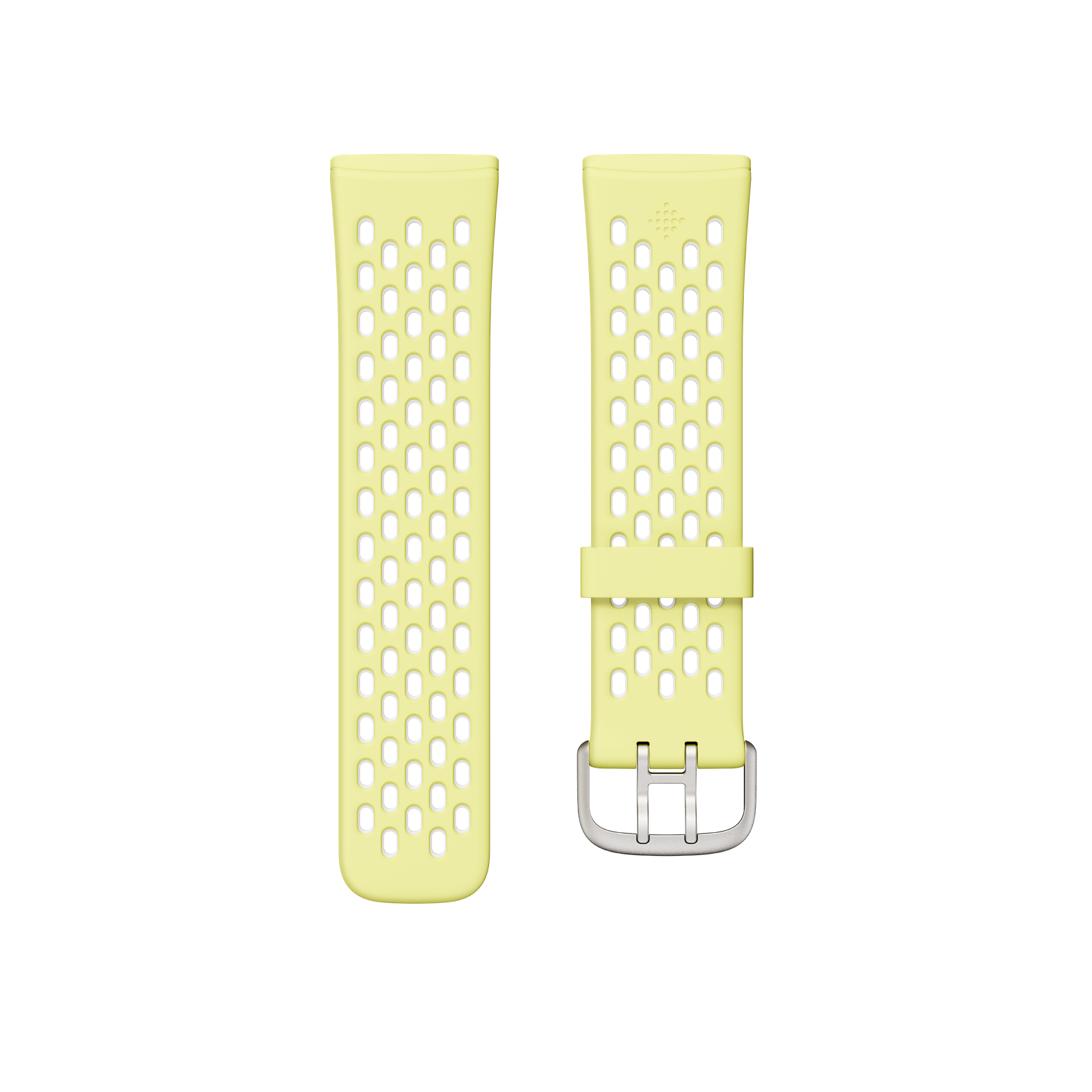 Fitbit Accessory Sport Band for 24mm Watch (Versa 4/3, Sense 2/Sense) - Glow Up/Frost White - Small WHILE SUPPLIES LAST