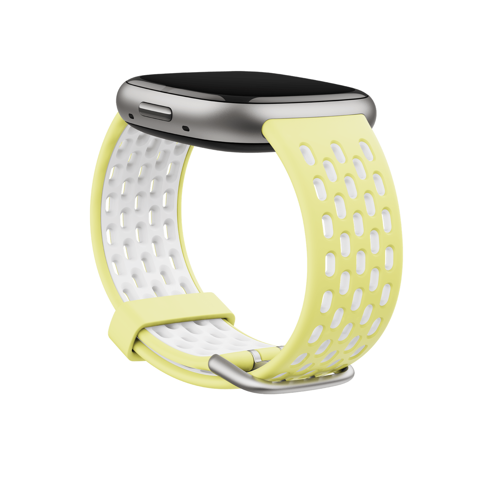 Fitbit Accessory Sport Band for 24mm Watch Versa 4 3 Sense 2 Sense Glow Up Frost