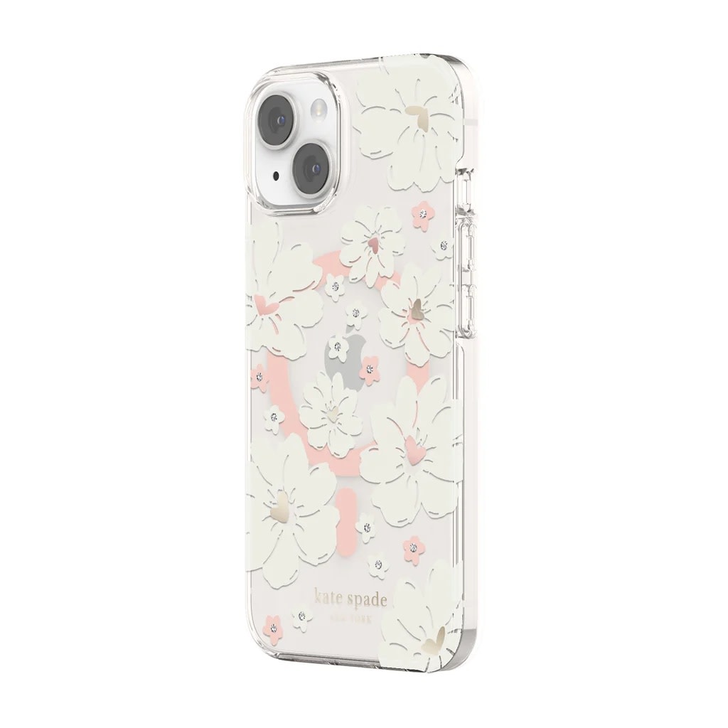 Kate Spade New York Protective Hardshell for Magsafe Case for iPhone 14/13 - Classic Peony