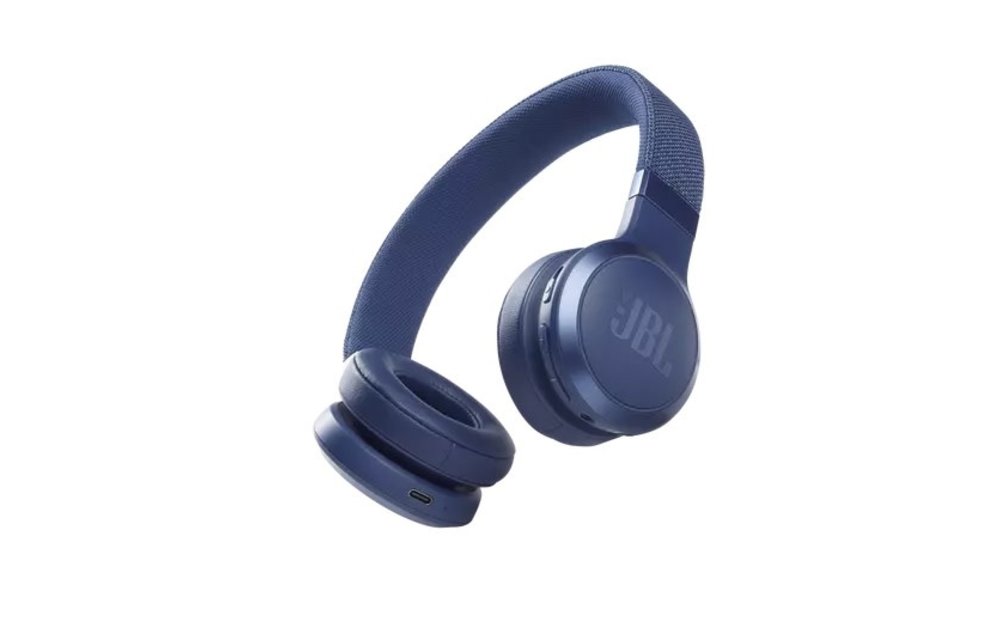 JBL LIVE 460NC Noise-Cancelling Wireless On Ear Headphones Blue