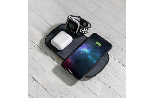 Mophie 3-in-1 7.5W Wireless Charge Pad iPhone/Watch/Airpods Black WHILE SUPPLIES LAST