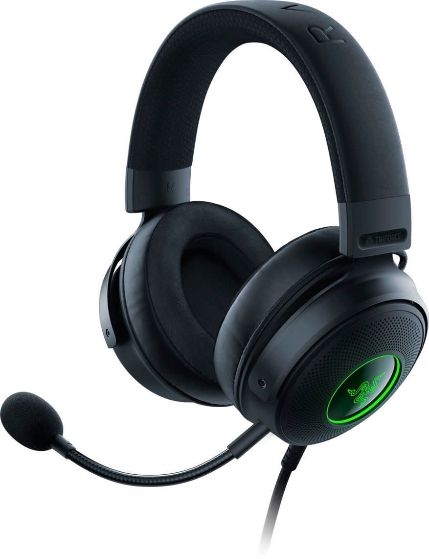 Razer Kraken V3 7.1 Surround Sound Wired USB-A CONNECTION Gaming Headset for PC/Mac/PSN w/ Chroma RGB Lighting Black