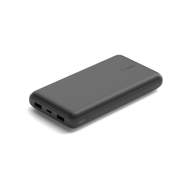 Belkin BOOST↑CHARGE™ USB-C /Dual USB-A PD Power Bank 20,000 mAh with USB-C to USB-A cable Black