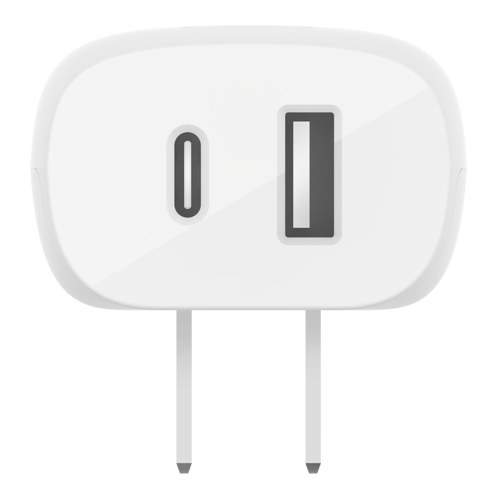 Belkin BOOST↑ CHARGE 37w Dual Wall Charger(1x USB-C/1x USB-A) White