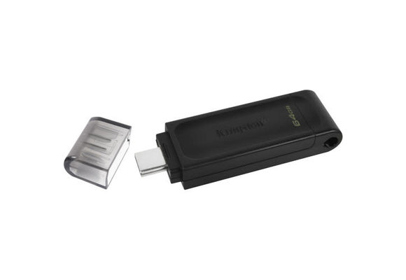 Kingston DataTraveler 70 USB 3.2 Gen 1 100 MB/s Type-C Flash Drive - 64GB