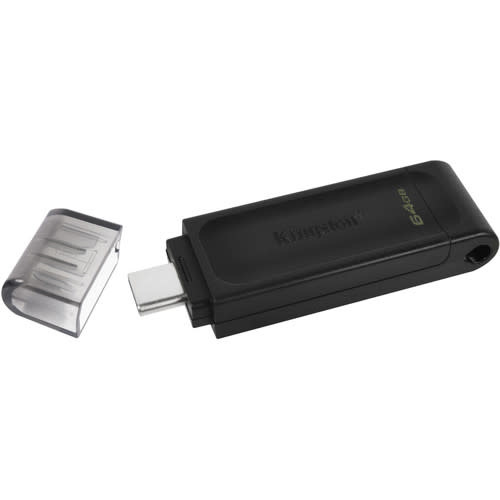 Kingston DataTraveler 70 USB 3.2 Gen 1 100 MB/s Type-C Flash Drive - 64GB