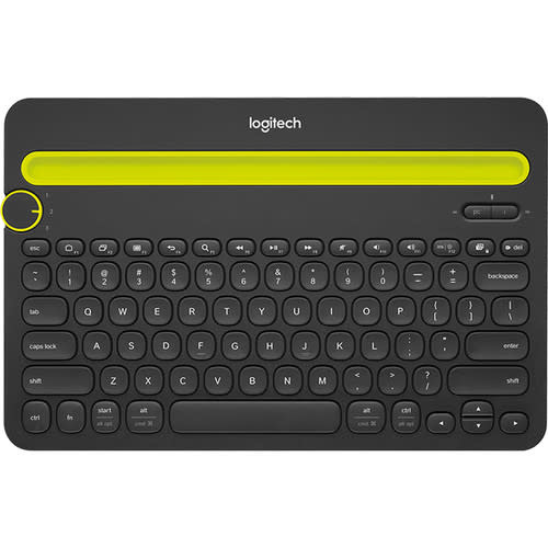 Logitech K480 Multi-Device Bluetooth Keyboard for Computers, Tablets, & Smartphones - Black
