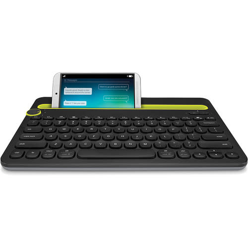 Logitech K480 Multi-Device Bluetooth Keyboard for Computers, Tablets, & Smartphones - Black