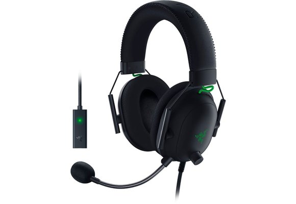 Razer BlackShark V2 Wired  3.5mm AND USB-A CONNECTION THX Spacial  Audio Gaming Headset for PC, PS4, PS5, Switch, Xbox One, Series X|S - Black