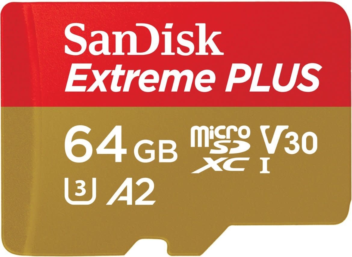 SanDisk 64GB Extreme UHS-I microSDXC (V30) Memory Card with SD Adapter
