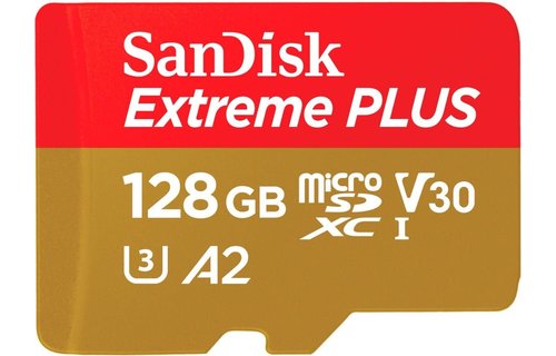 SanDisk 128GB Extreme Pro UHS-I microSDXC (V30) Memory Card with SD Adapter