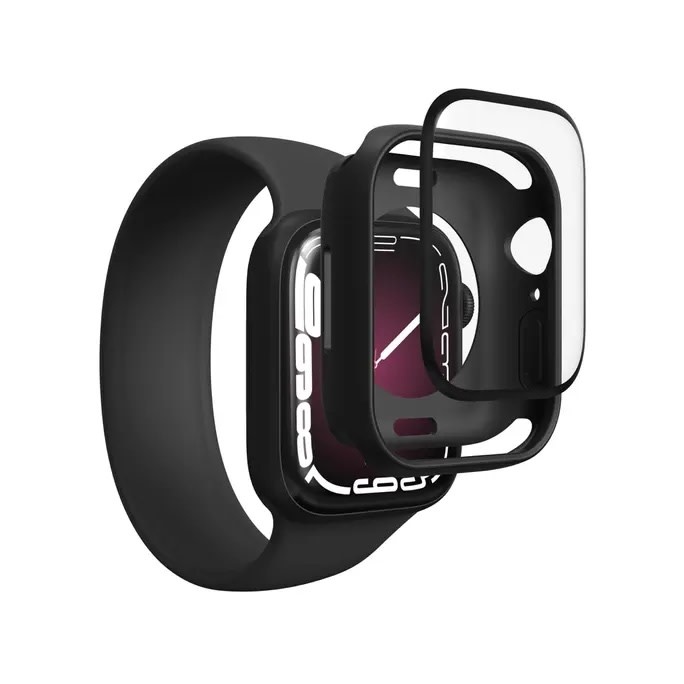 ZAGG GlassFusion 360 Screen Protector for Apple Watch 41mm Series 9/8/7 Black