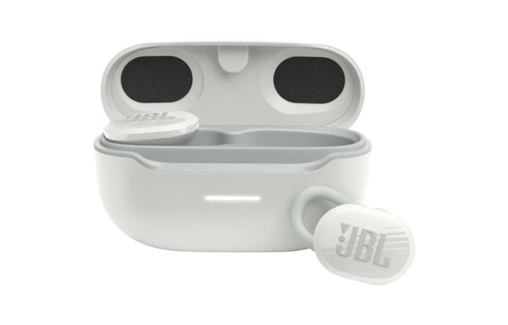 JBL Endurance Race TWS True Wireless Sports In-Ear Headphones White (No returns once opened for In-Ear devices)