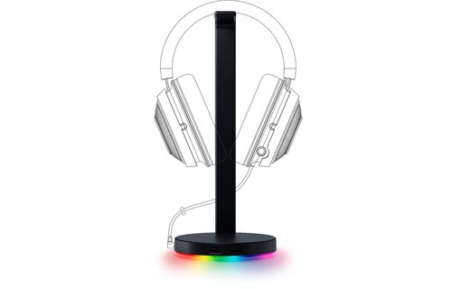 Razer Base Station V2 Chroma  USB Hub with USB 3.1 Hub and 7.1 Surround Sound powered by Chroma™ RGB - Black