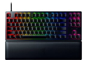 Razer Huntsman V2 Tenkeyless Wired Optical Purple Clicky Switch Gaming Keyboard with Chroma RGB Backlighting - Black