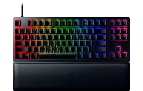 Razer Huntsman V2 Tenkeyless Wired Optical Purple Clicky Switch Gaming Keyboard with Chroma RGB Backlighting - Black
