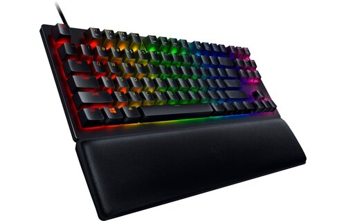 Razer Huntsman V2 Tenkeyless Wired Optical Purple Clicky Switch Gaming Keyboard with Chroma RGB Backlighting - Black