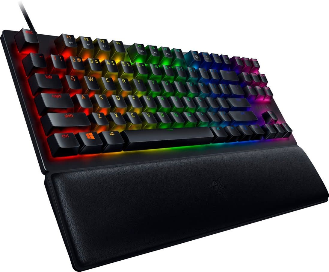 Razer Huntsman V2 Tenkeyless Wired Optical Purple Clicky Switch Gaming ...