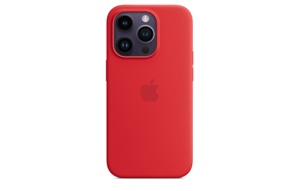 Apple iPhone 14 Pro Silicone Case with MagSafe - (PRODUCT)RED WSL
