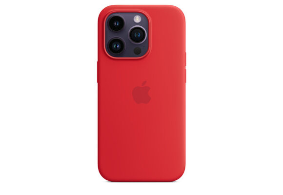 Apple iPhone 14 Pro Silicone Case with MagSafe - (PRODUCT)RED WSL