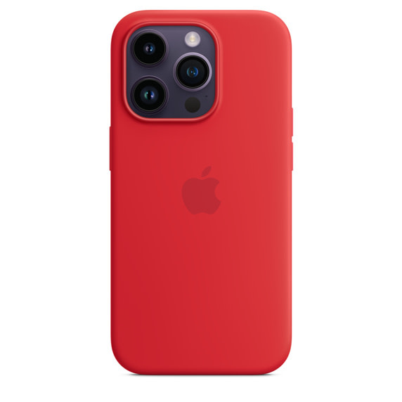 Apple iPhone 14 Pro Silicone Case with MagSafe - (PRODUCT)RED WSL