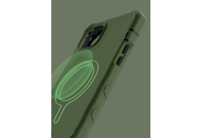 ItSkins Vault Solid Case with MagSafe for iPhone 14/13 - Olive Green