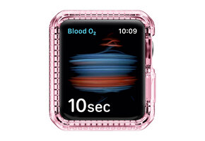 Itskins Spectrum Clear Antimicrobial Case for Apple Watch Series 45/44mm 8/76/SE/5/4 - Light Pink
